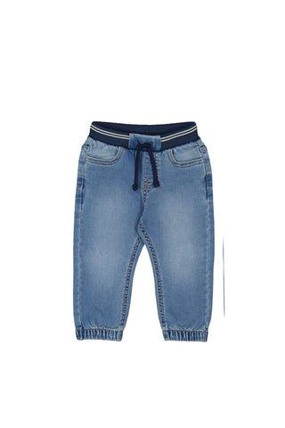 Soft Denim Jogger Pants