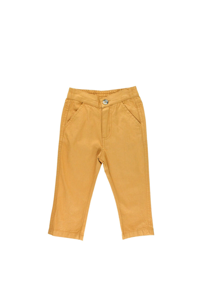 Yellow Straight Chino Pants