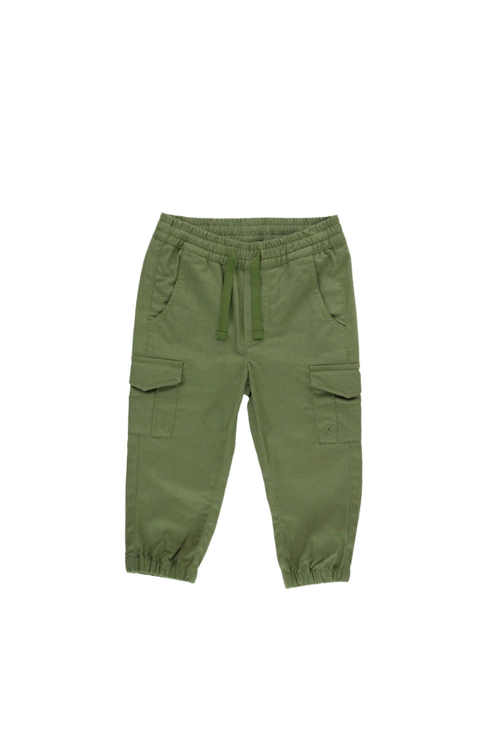 Dusty Olive Slim Cargo Joggers