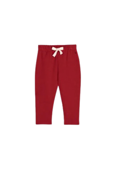 Petit Bateau - Red Baby Sweatpants