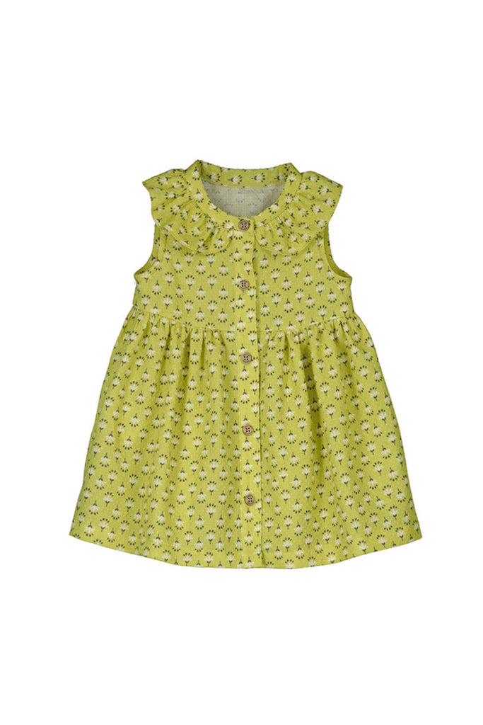 Green Print Dress