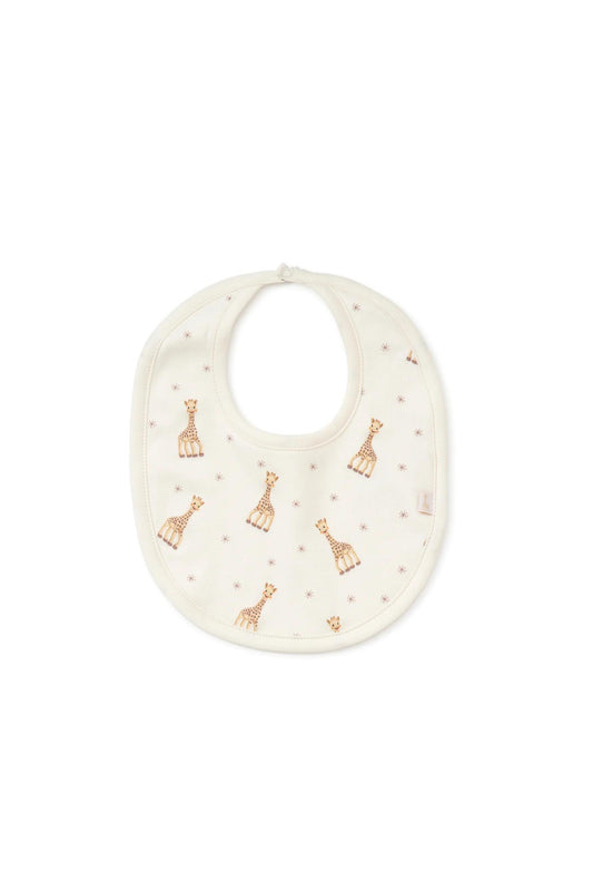 Kissy Kissy - Sophie Giraffe Ivory Bib