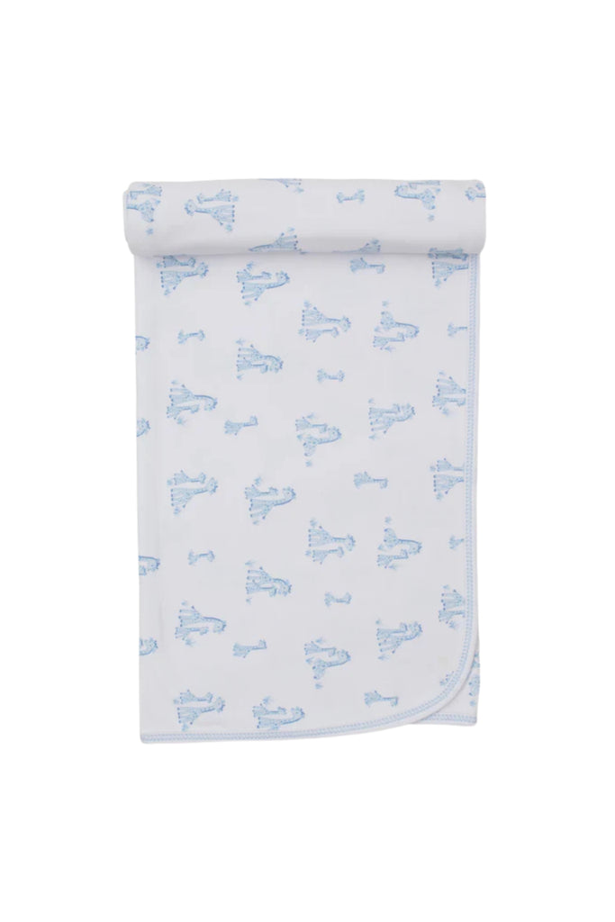 Kissy Kissy - Light Blue Giraffe Grace Blanket