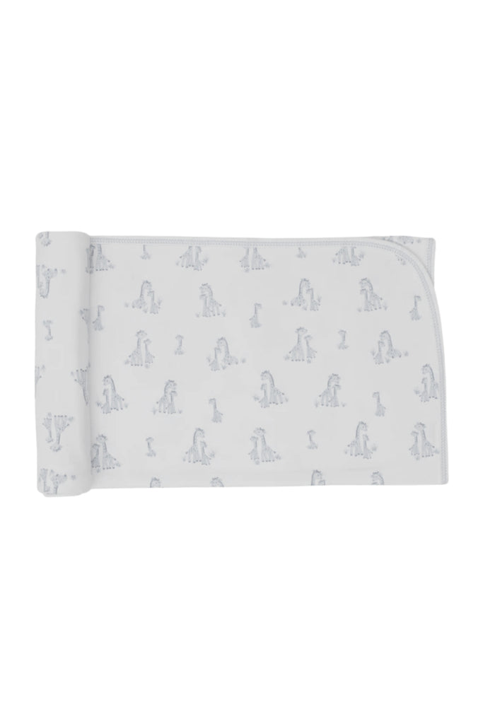Kissy Kissy - Silver Giraffe Grace Blanket