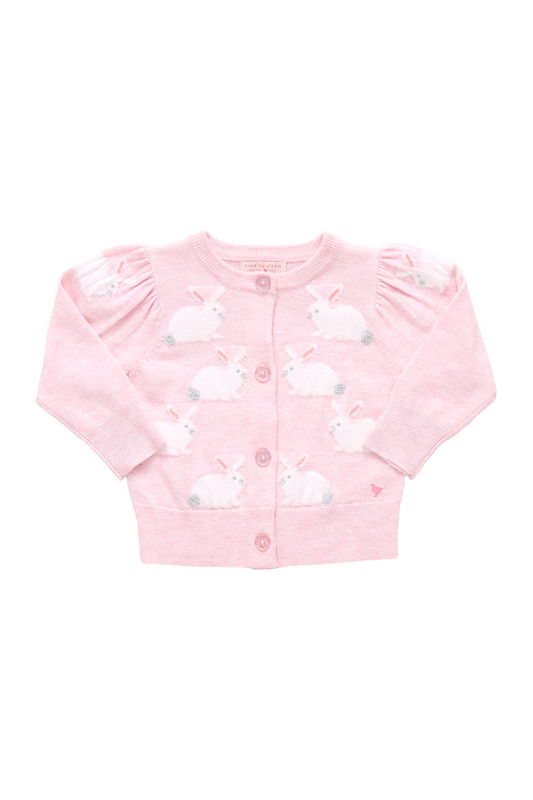 PINK CHICKEN - BBY - CONSTANCE BUNNY CARDIGAN - PINK
