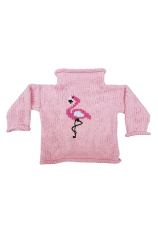 Hearthside - Pink Flamingo Motif Sweater