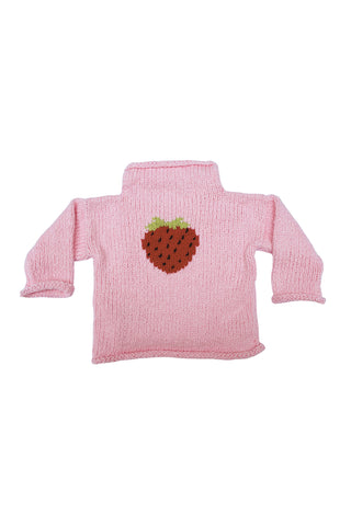 Hearthside - Strawberry Motif Sweater - Pink