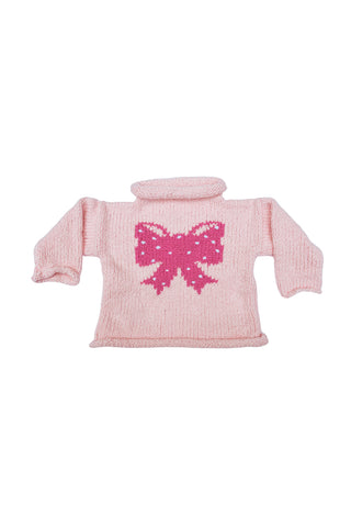 Hearthside - Pink Bow Motif Sweater
