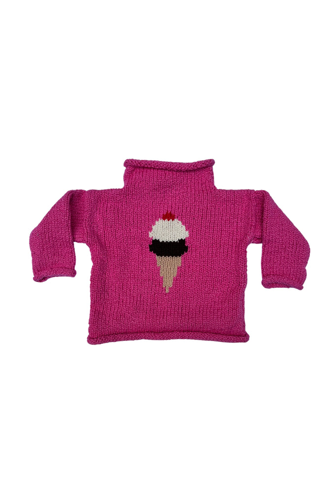 Ice Cream Motif Sweater - Pink