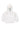 White Hooded Zip-Back Sweater