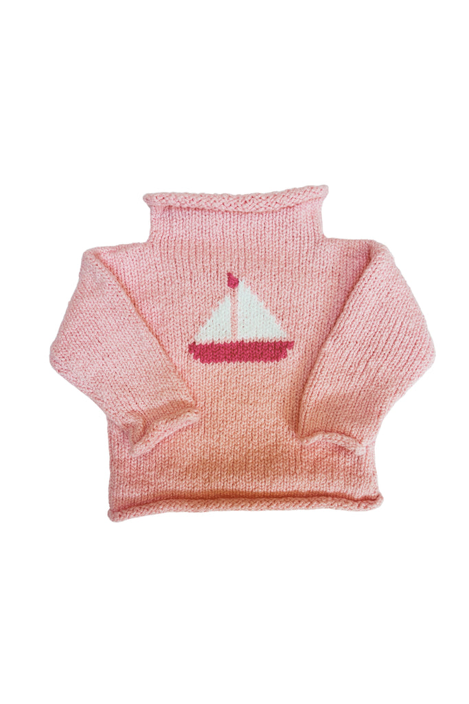 Sailboat Motif Sweater