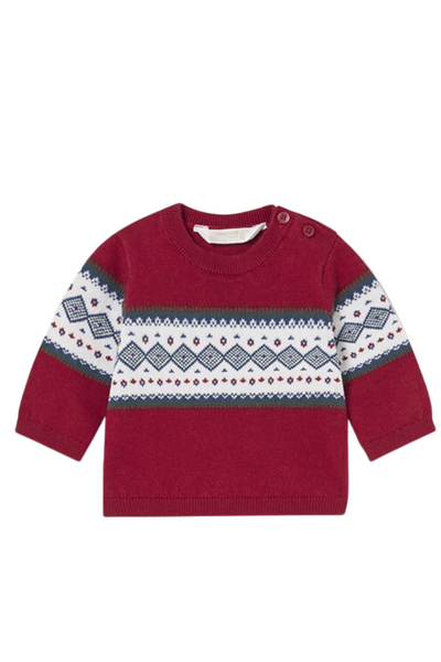 Cherry Jacquard Sweater (Infant)