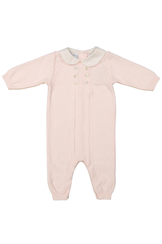 Feltman Brothers - Pink Diamond Lattice Knit Longall