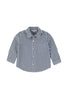 Dark Navy Gingham Button Down Shirt