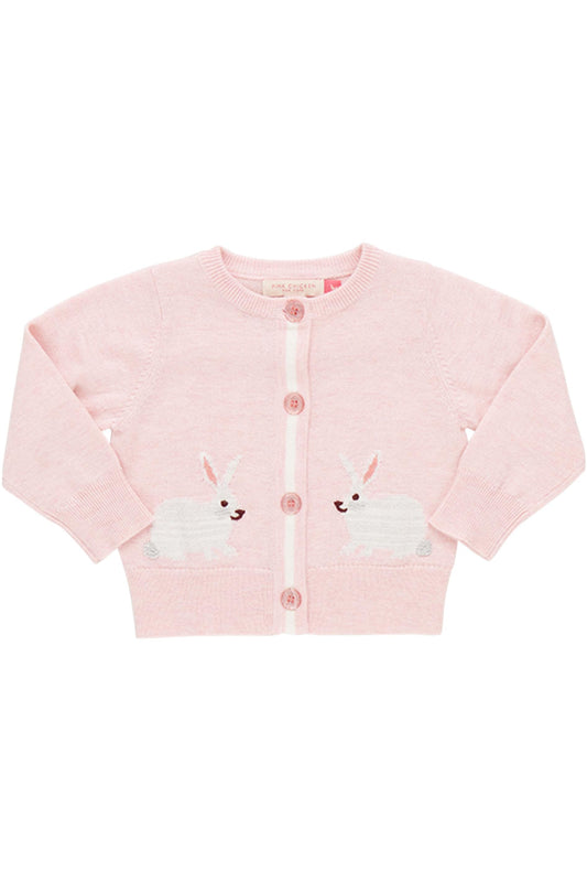 PINK CHICKEN - BBY - MAUDE RABBIT SWEATER - LIGHT PINK
