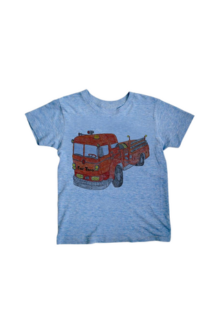 Blue Firetruck Infant T-Shirt