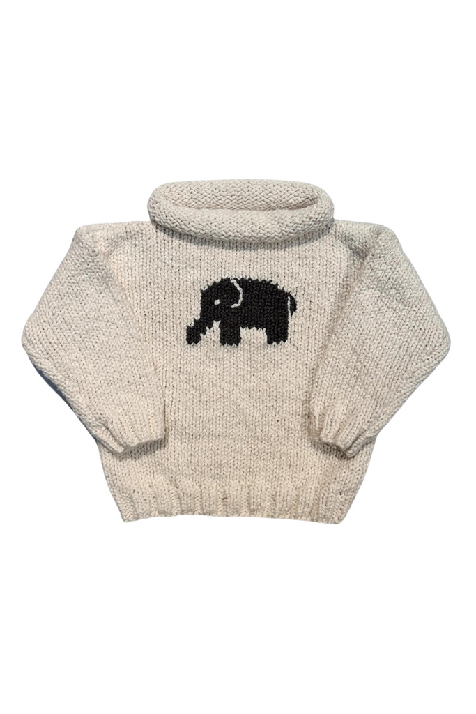 Elephant Motif Sweater