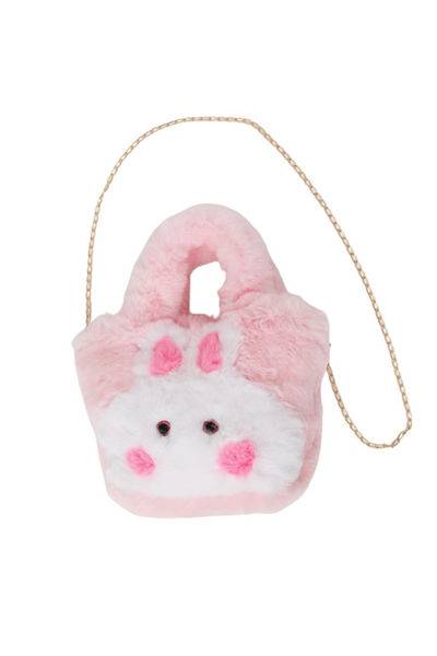 Furry Bunny Tote - Pink