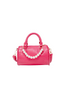 Crocodile Pearl Duffle Handbag - Dark Pink