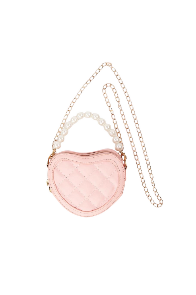 Quilted Heart Purse - Pink
