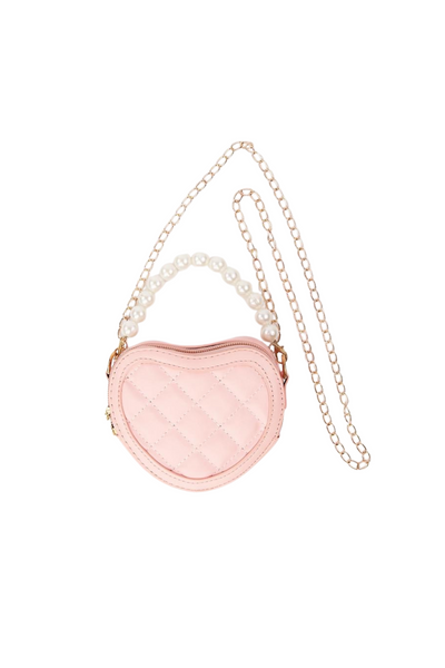 Quilted Heart Purse - Pink