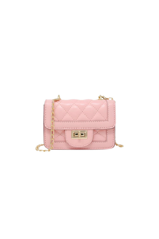 ZOMI GEMS - ACC - TINY CLASSIC QUILTED MINI PURSE - PINK