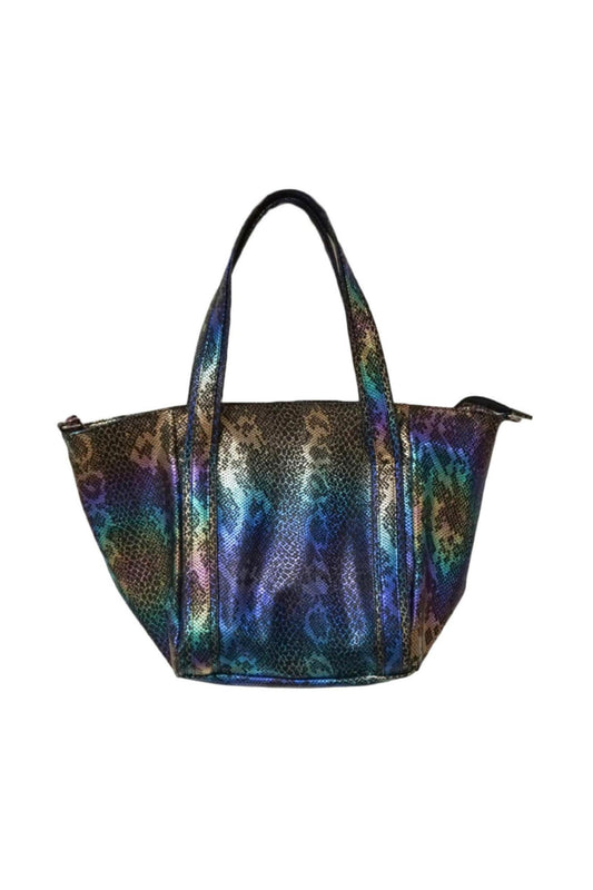 Bari Lynn - Snake Print Weekender Bag - Rainbow