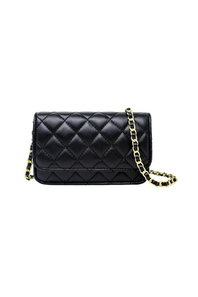 Classic Black Quilted Bag