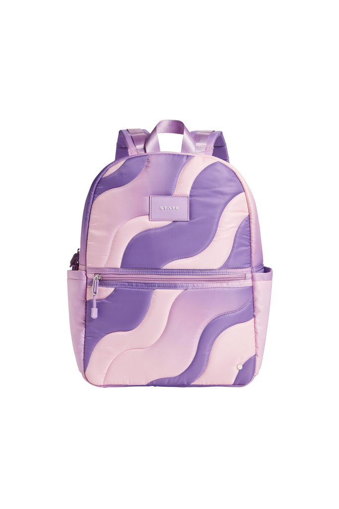 Kane Kids Backpack - Purple Wiggly Puffer