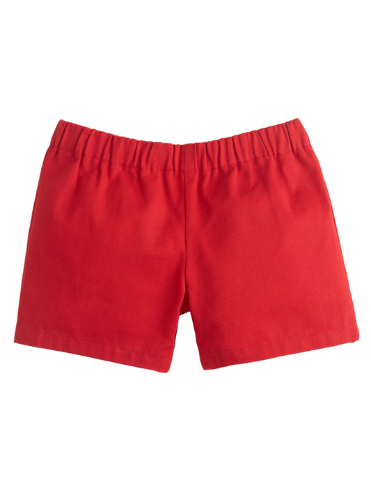 LITTLE ENGLISH - BBY - BASIC SHORT - RED TWILL