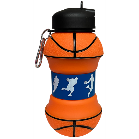 ISCREAM - ACC - BASKETBALL SILICONE COLLAPSIBLE WATER BOTTLE