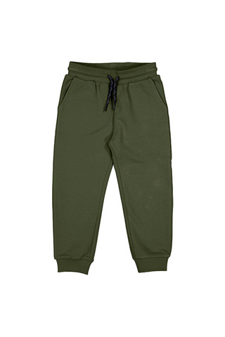Basic Green Cuffed Fleece Pants