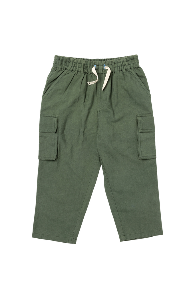 Green Pull On Pants