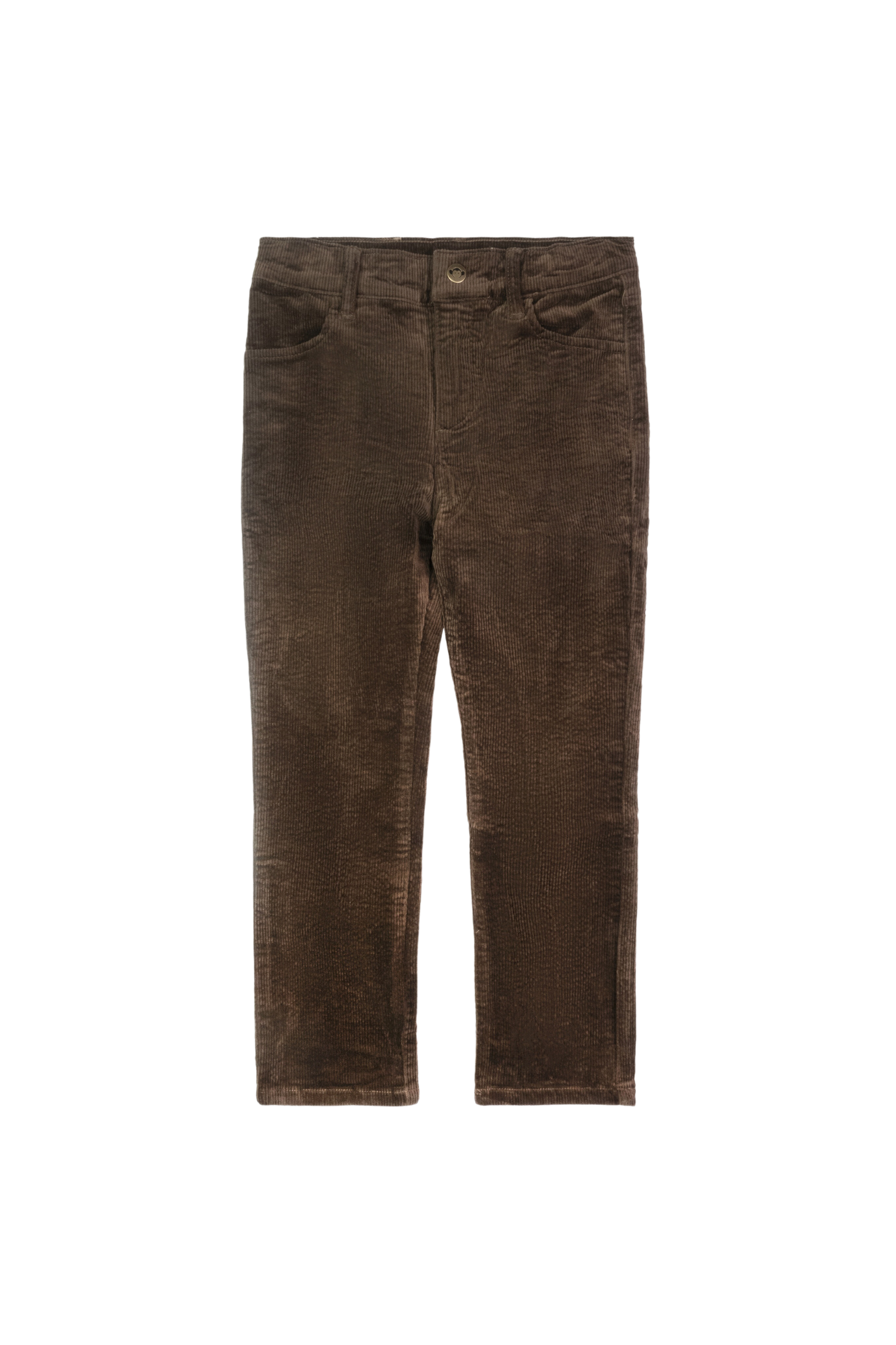 Buy COLOR PLUS Mens Flat Front Slim Fit Solid Corduroy Trouser | Shoppers  Stop