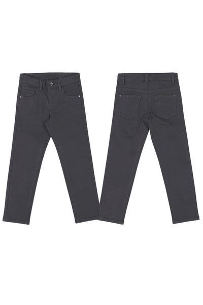 Basic Slim Fit Pants - Asphalt