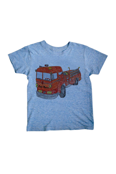 Blue Firetruck T-Shirt