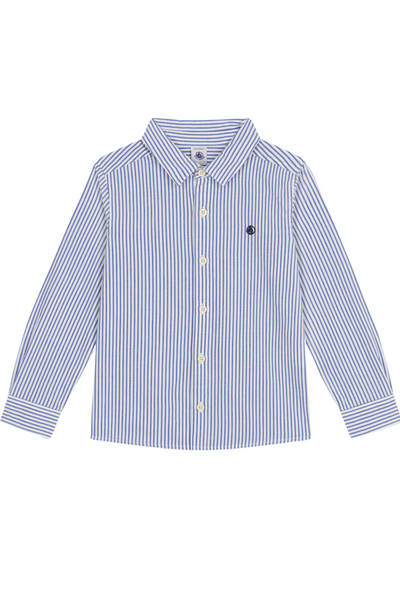 Blue/White Stripped Long Sleeve Shirt