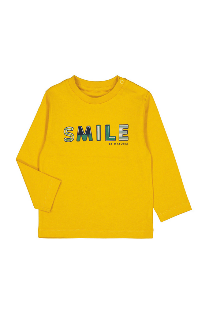 "Smile" Yellow Pullover