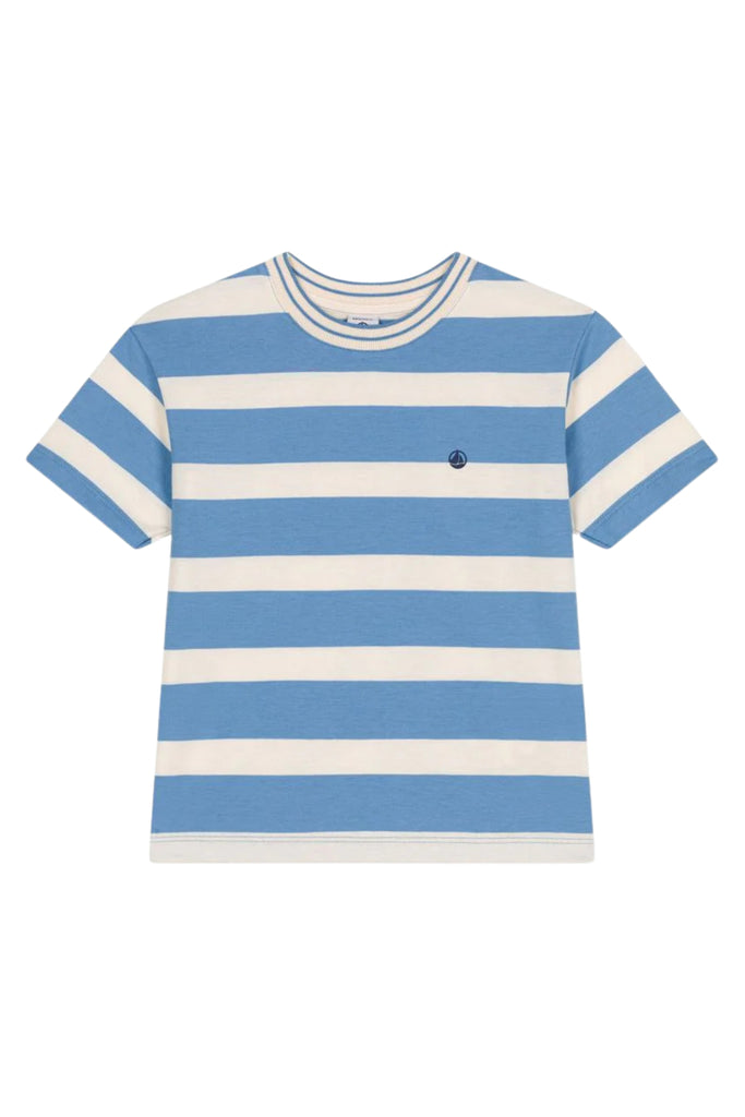 Short Sleeve Blue Stripe Tee