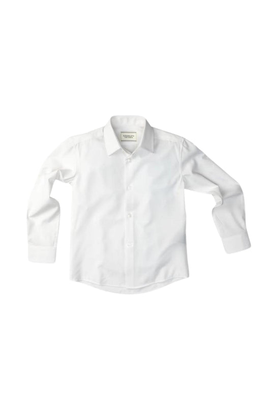 ISAAC MIZRAHI - TB - FOUR WAY STRETCH SHIRT - WHITE