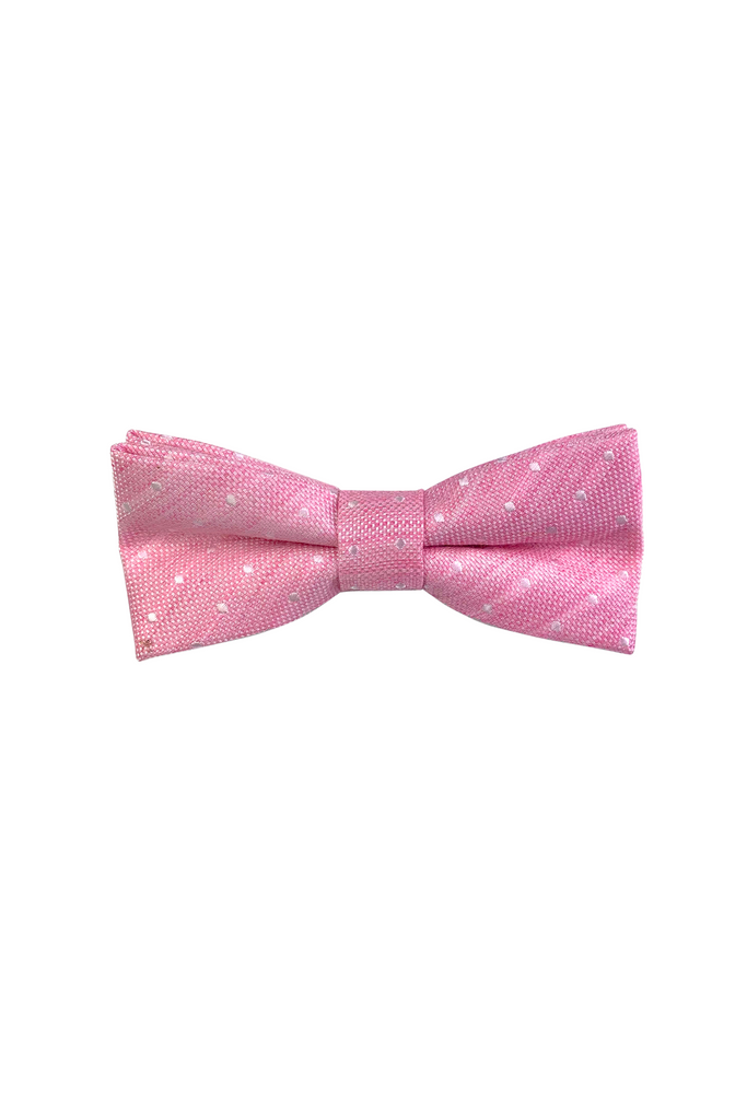 Pink Dots Bow Tie