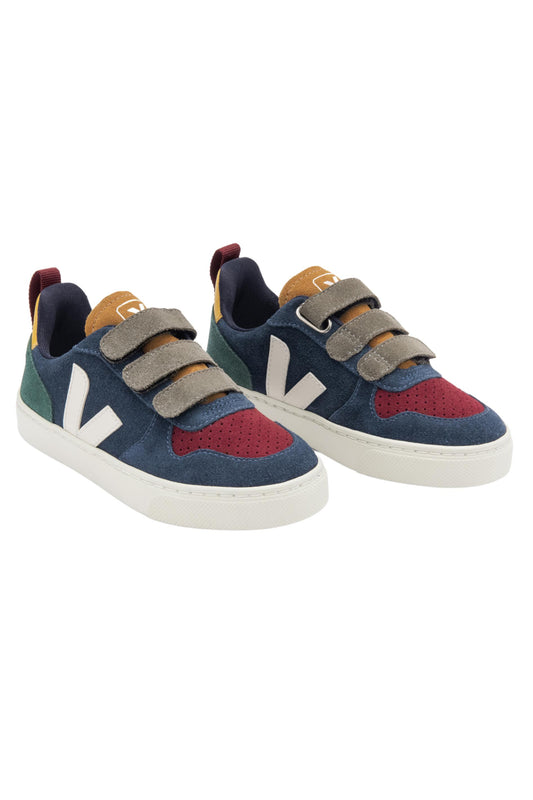 Veja - V-10 Suede Tennis Shoe in Multico Nautico