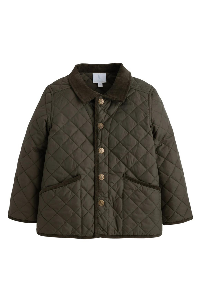 Classic Dark Green Quilted Jacket