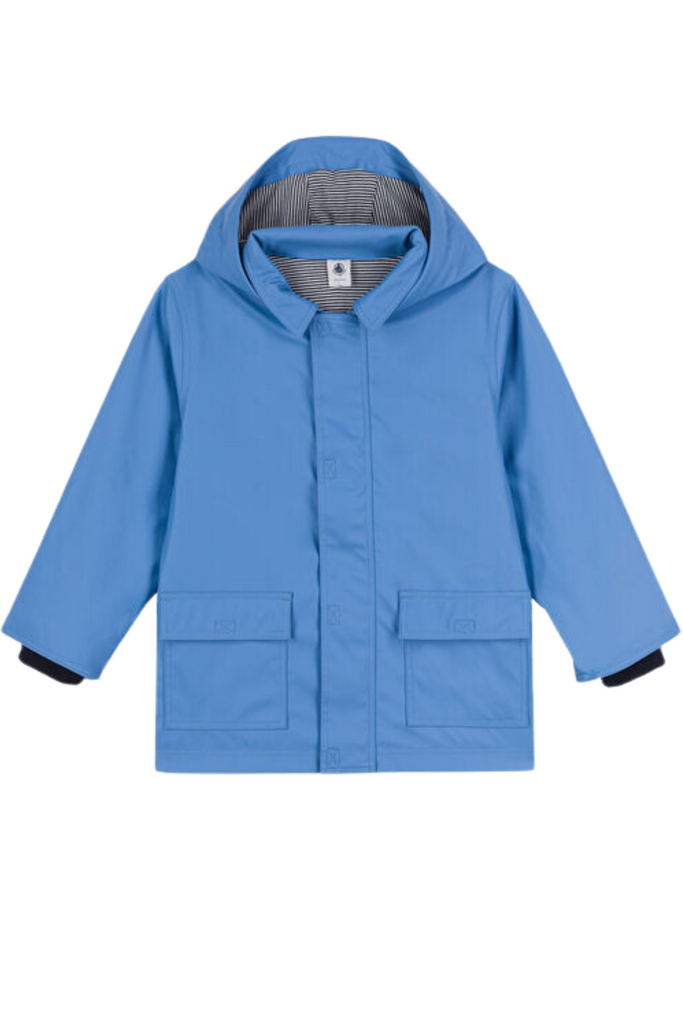 Petit Bateau - Hooded Rain Jacket - Blue