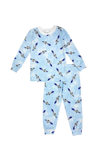 Blue Rockets Pajamas Set