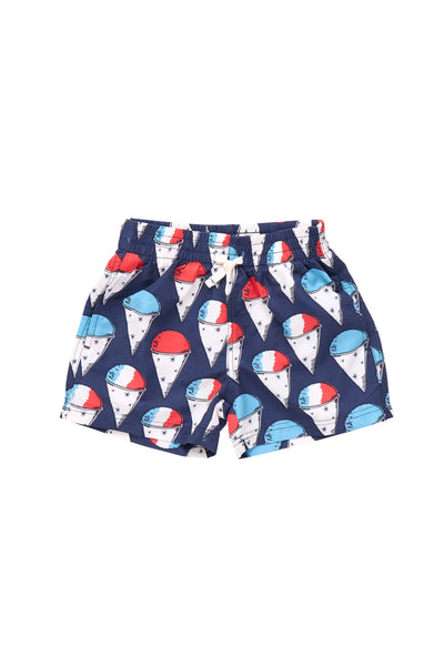 Pink Chicken - Baby Navy Snow Cones Swim Trunk