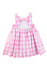 Flowers Gingham Dress