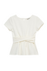 Habitual Girl - Off-White Twist Front Top
