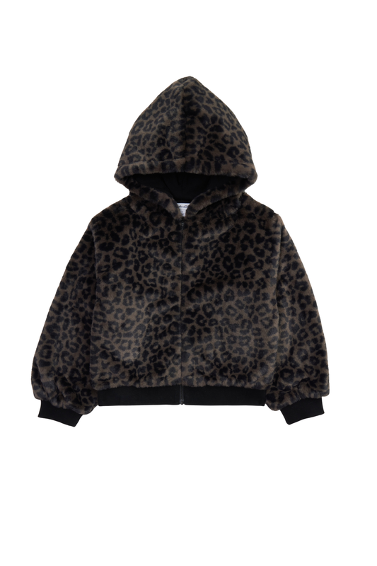 Splendid-TG- Zip Up Jacket- Leopard