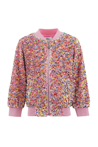 Lola And The Boys - Confetti Shimmer Party Bomber Jacket